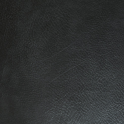Elmer Faux Leather Ottoman – Round Black Ottoman | Decorative Ottoman | Kinwell Furniture | Modern Faux Leather Furniture